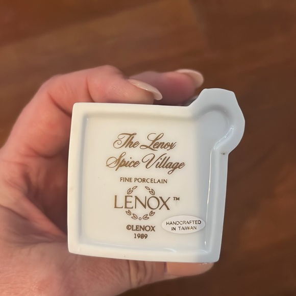 LENOX SPICE VILLAGE Vintage 1989 Saffron Spice Jar Never Used - Picture 5 of 6